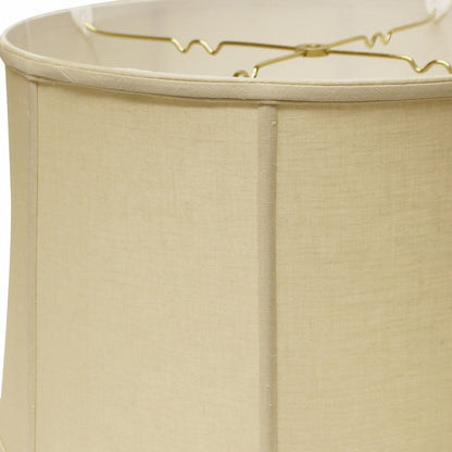 13" Pale Brown Throwback Drum Linen Lampshade