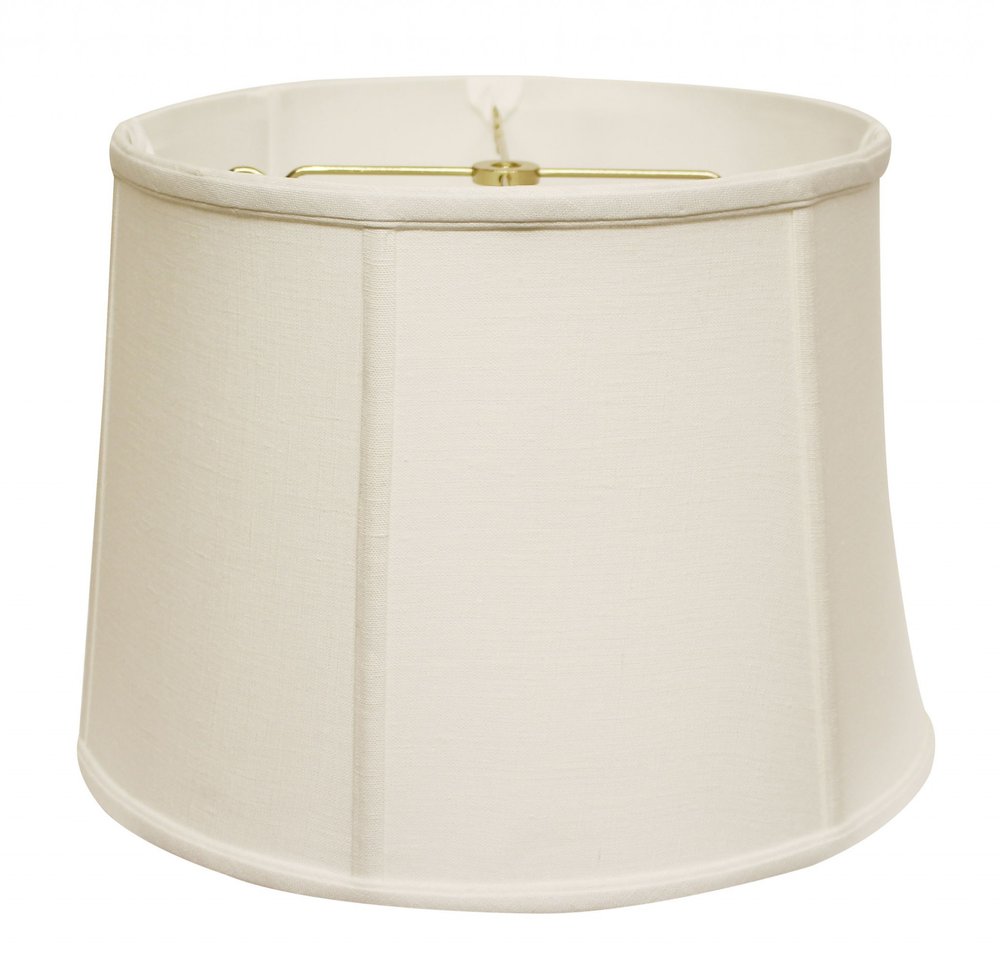 White Linen Drum Lamp Shade
