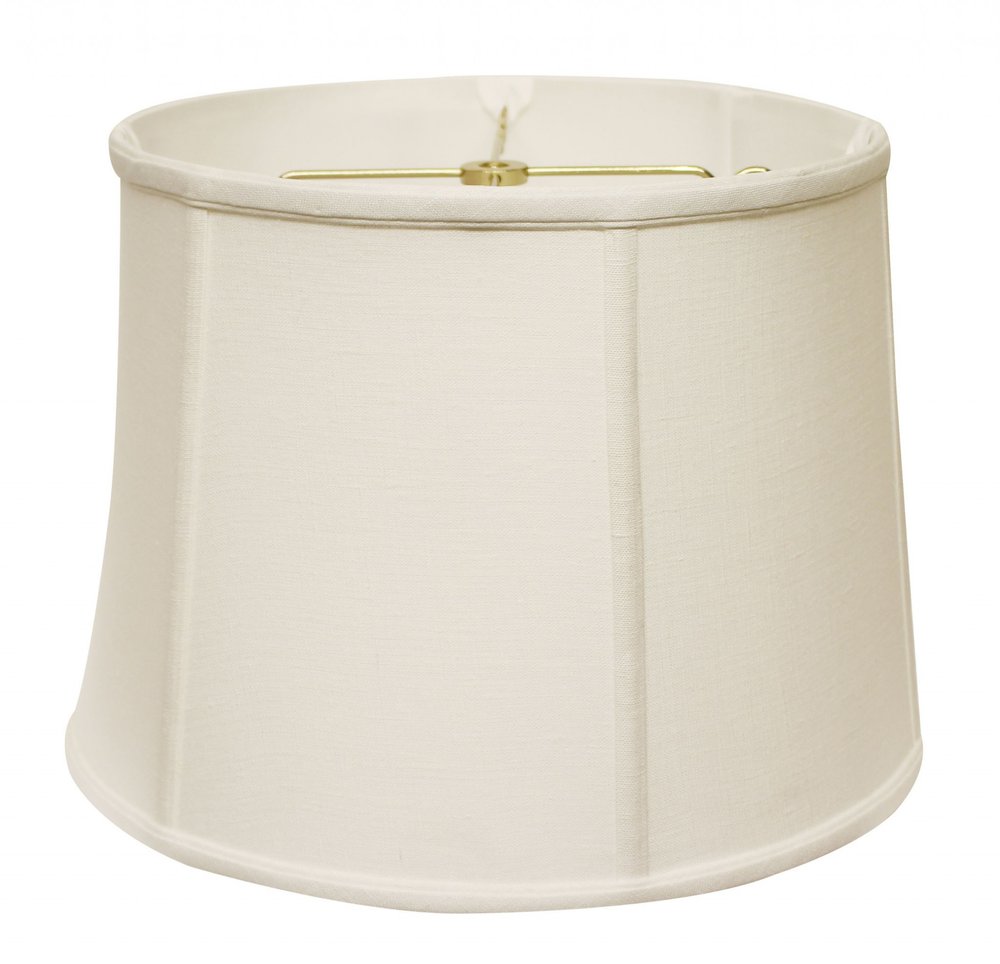 White Linen Drum Lamp Shade