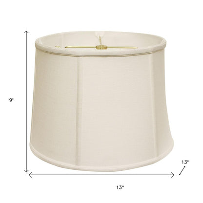 White Linen Drum Lamp Shade
