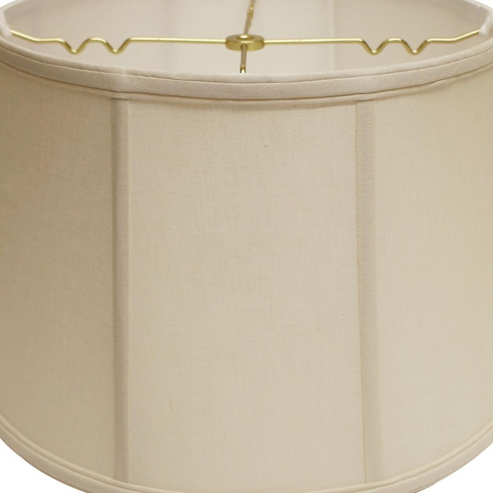 Vanilla Linen Drum Lamp Shade