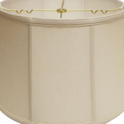 Vanilla Linen Drum Lamp Shade