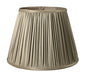 Ash Gray Taffeta Pleated Empire Lamp Shade