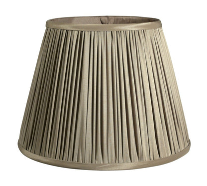 Ash Gray Taffeta Pleated Empire Lamp Shade