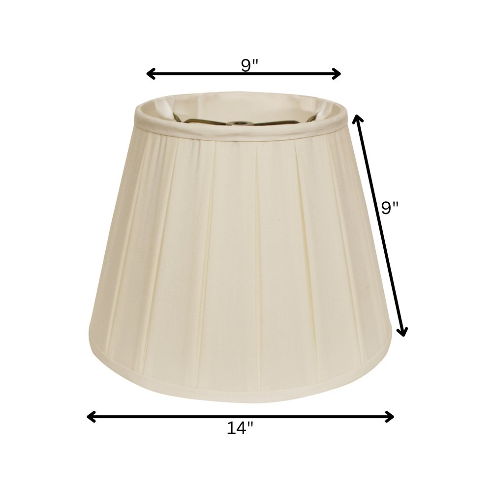 Ivory Shantung Silk Empire Lamp Shade