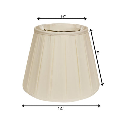 Ivory Shantung Silk Empire Lamp Shade