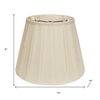 Ivory Shantung Silk Empire Lamp Shade