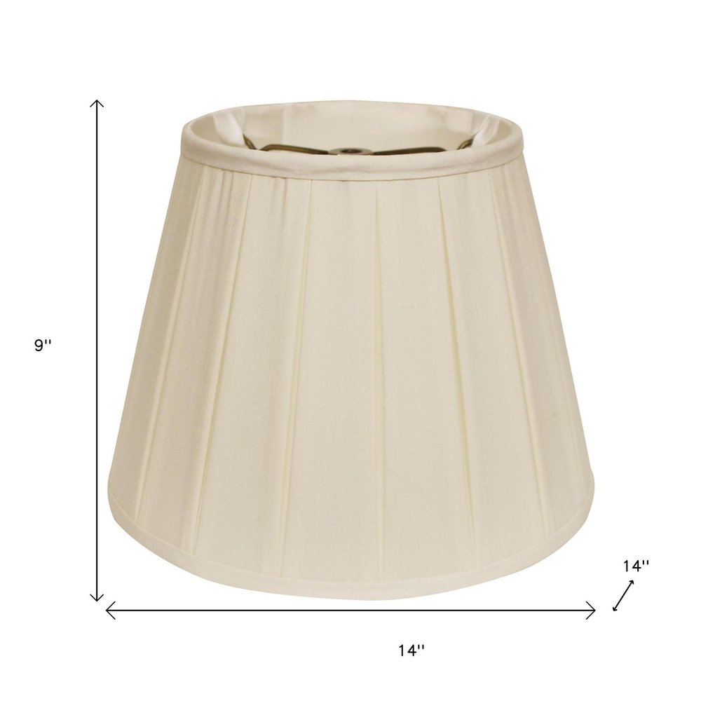 Ivory Shantung Silk Empire Lamp Shade