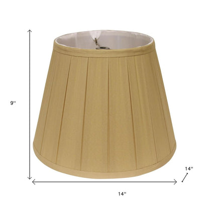 Camel Shantung Silk Empire Lamp Shade