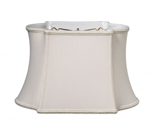 14" Cream Premium Oblong Shantung Lampshade