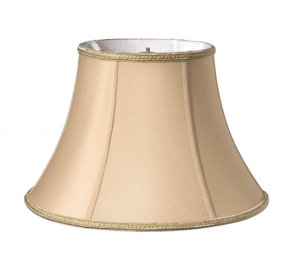 Gold Shantung Silk Oval Lamp Shade
