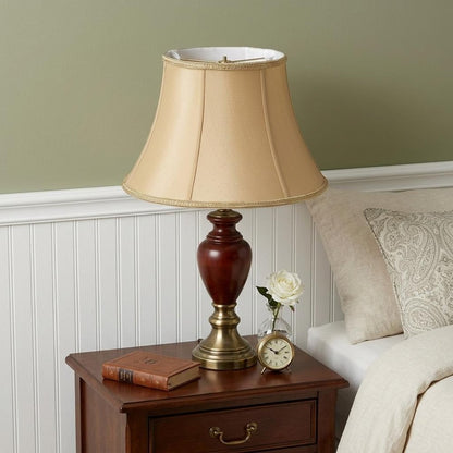 Gold Shantung Silk Oval Lamp Shade