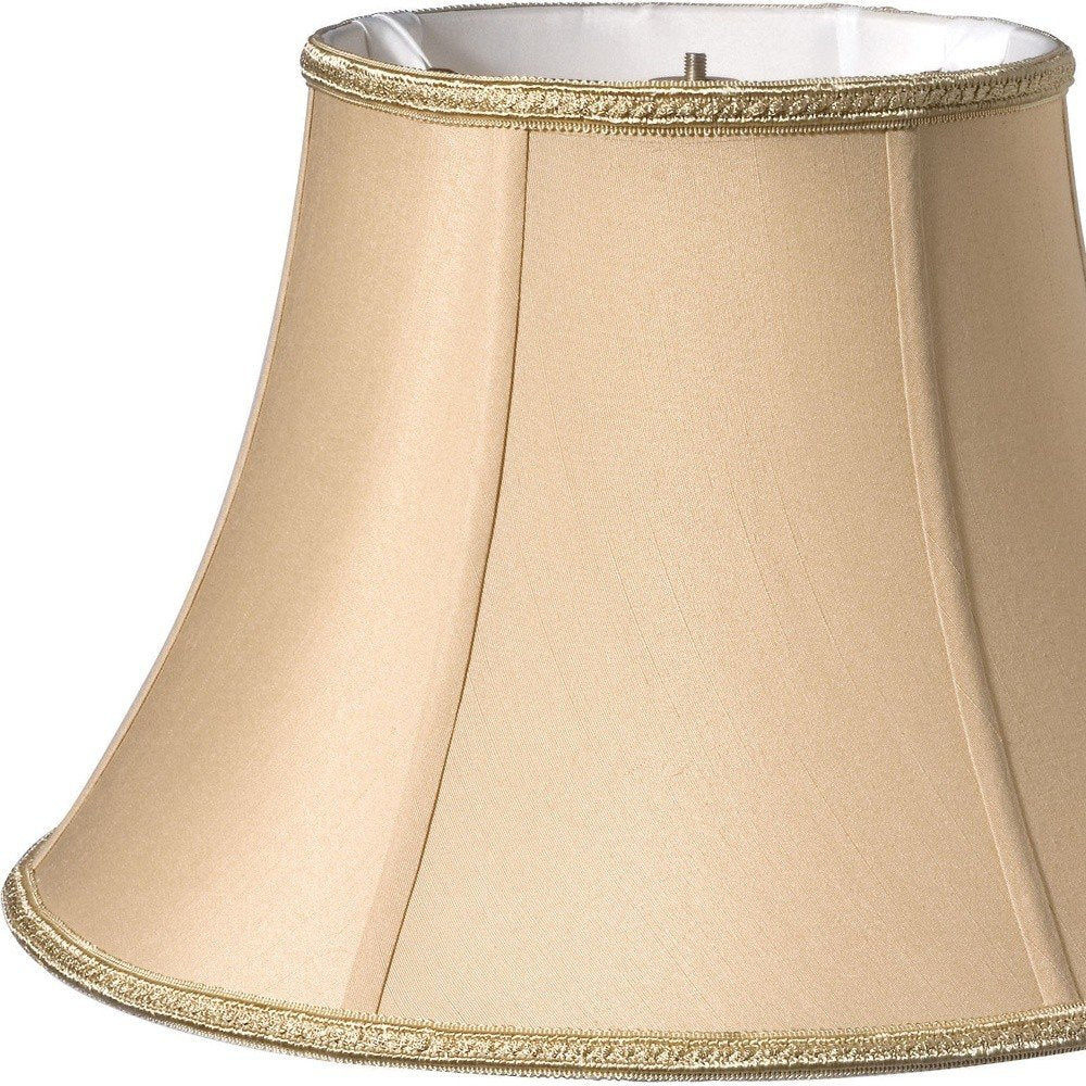 Gold Shantung Silk Oval Lamp Shade
