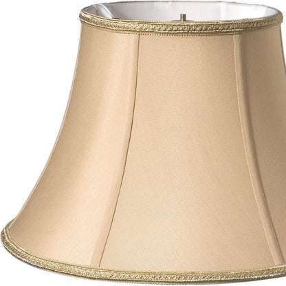 Gold Shantung Silk Oval Lamp Shade