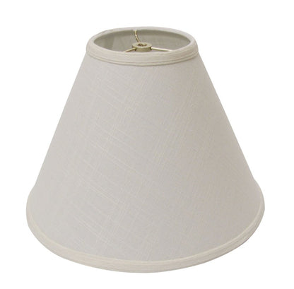 Off White Linen Print Cone Lamp Shade