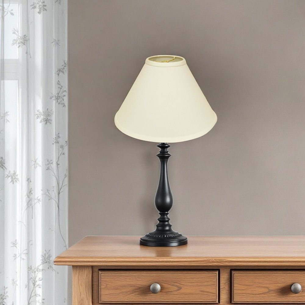 Ivory No Slub Innsbruck Print Cone Lamp Shade