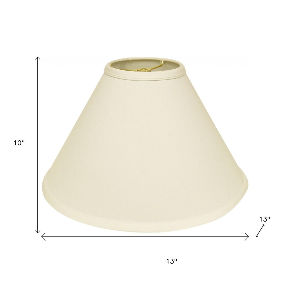Ivory No Slub Innsbruck Print Cone Lamp Shade