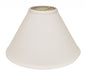 15" White Deep Cone Slanted No Slub Lampshade