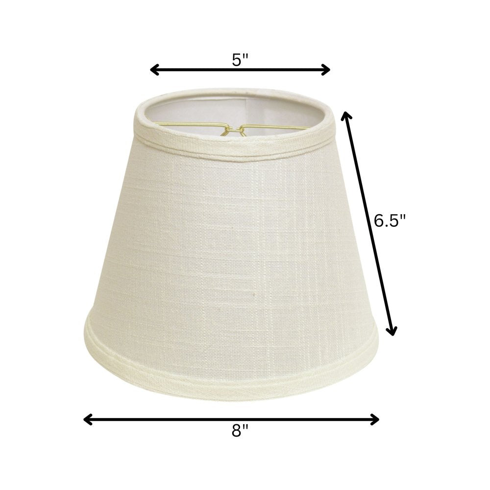 White Linen Empire Lamp Shade