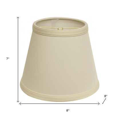 8" Ivory Empire Hardback Slanted No Slub Lampshade