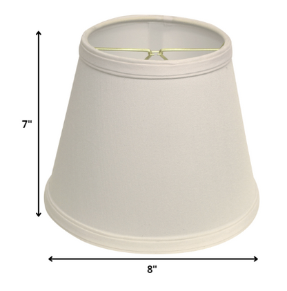 White No Slub Innsbruck Empire Lamp shade 8 Bottom