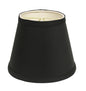 Black Shantung Silk Empire Lamp Shade