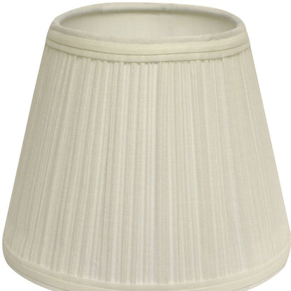 12" White Empire Hardback Slanted Broadcloth Lampshade WF