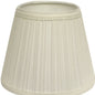 12" White Empire Hardback Slanted Broadcloth Lampshade WF