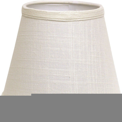 White Linen Empire Lamp Shade