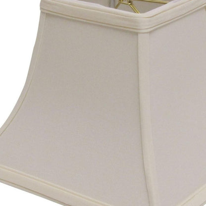 Ivory No Slub Innsbruck Square Lamp Shade