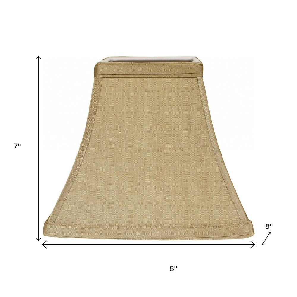Tan No Slub Innsbruck Square Lamp Shade