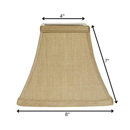 Tan No Slub Innsbruck Square Lamp Shade