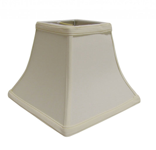 10" Ivory Square Bell No Slub Lampshade