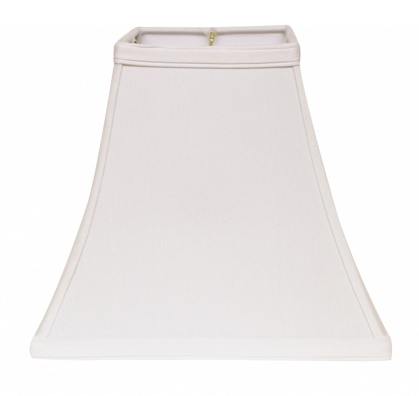 10" White Square Bell No Slub Lampshade