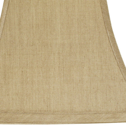 10" Pale Brown Square Bell No Slub Lampshade