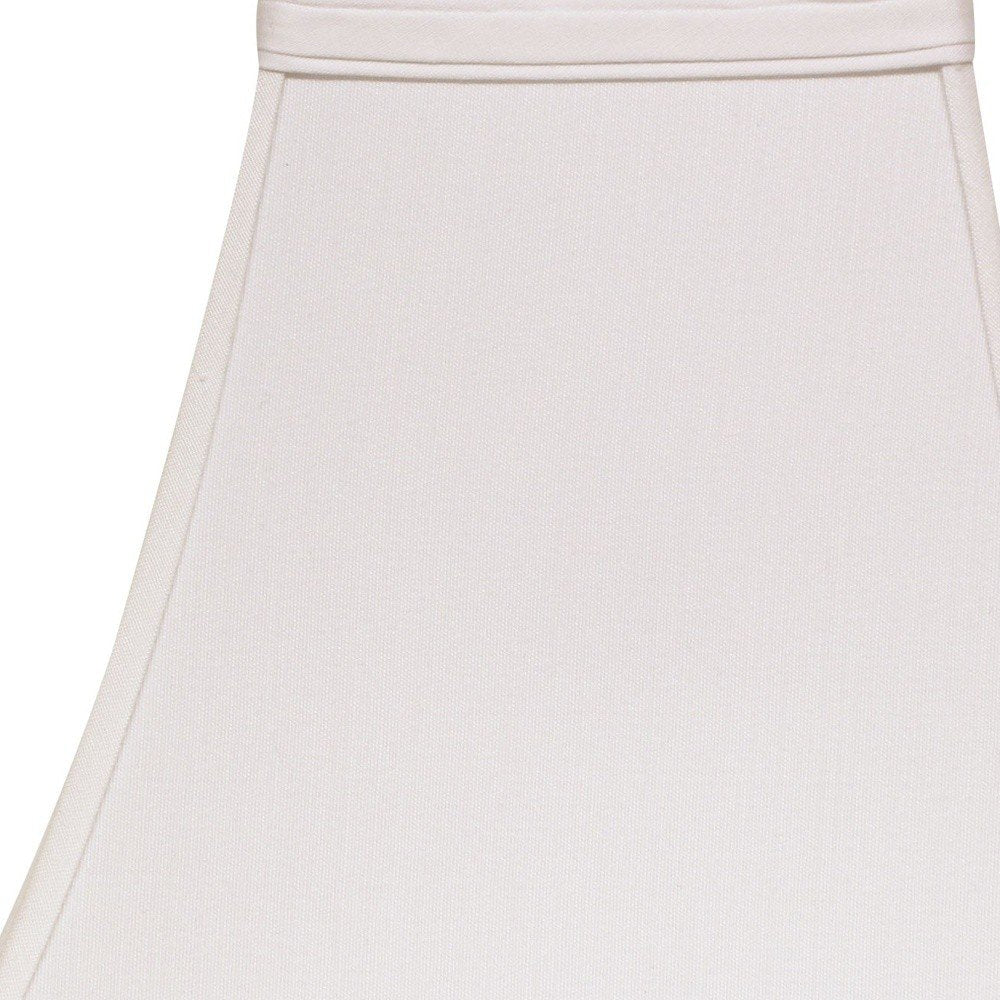 White No Slub Innsbruck Square Lamp Shade