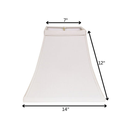 White No Slub Innsbruck Square Lamp Shade