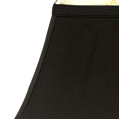 Black Shantung Silk Bell Lamp Shade