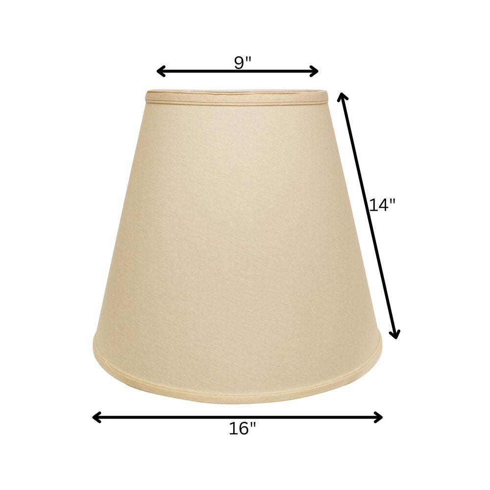 Beige Paper Empire Lamp Shade