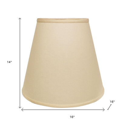 Beige Paper Empire Lamp Shade