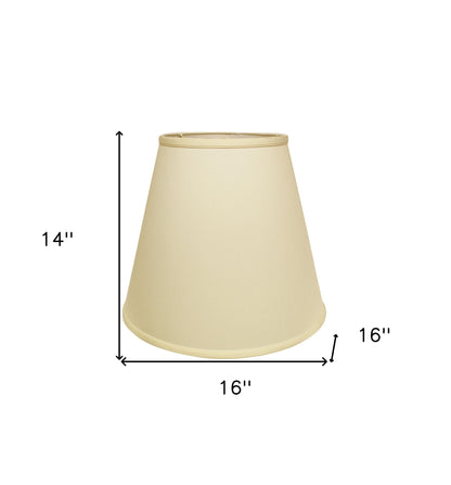 16" Ivory Deep Empire No Slub Lampshade