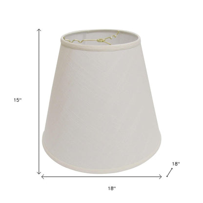 White Linen Empire Lamp Shade