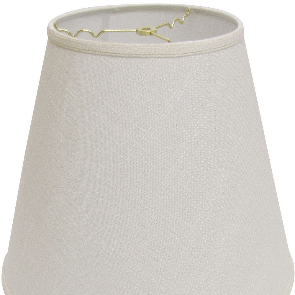 White Linen Empire Lamp Shade