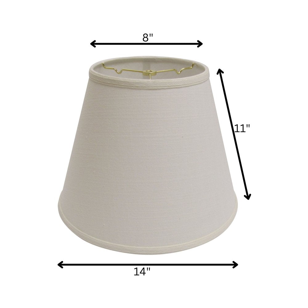 White Linen Empire Lamp Shade