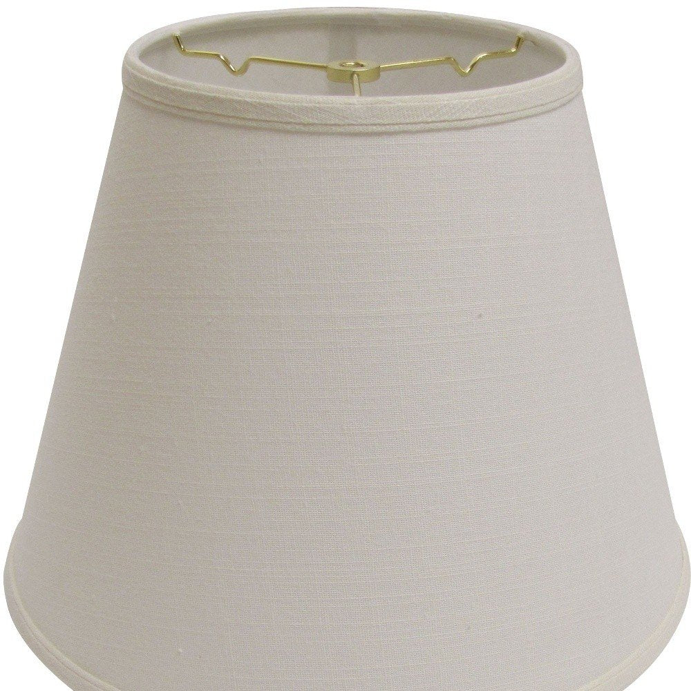 White Linen Empire Lamp Shade
