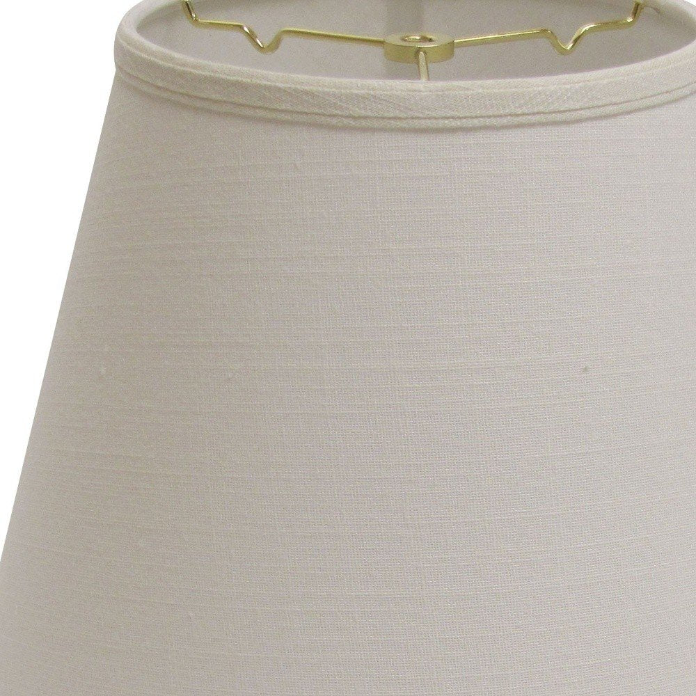 White Linen Empire Lamp Shade