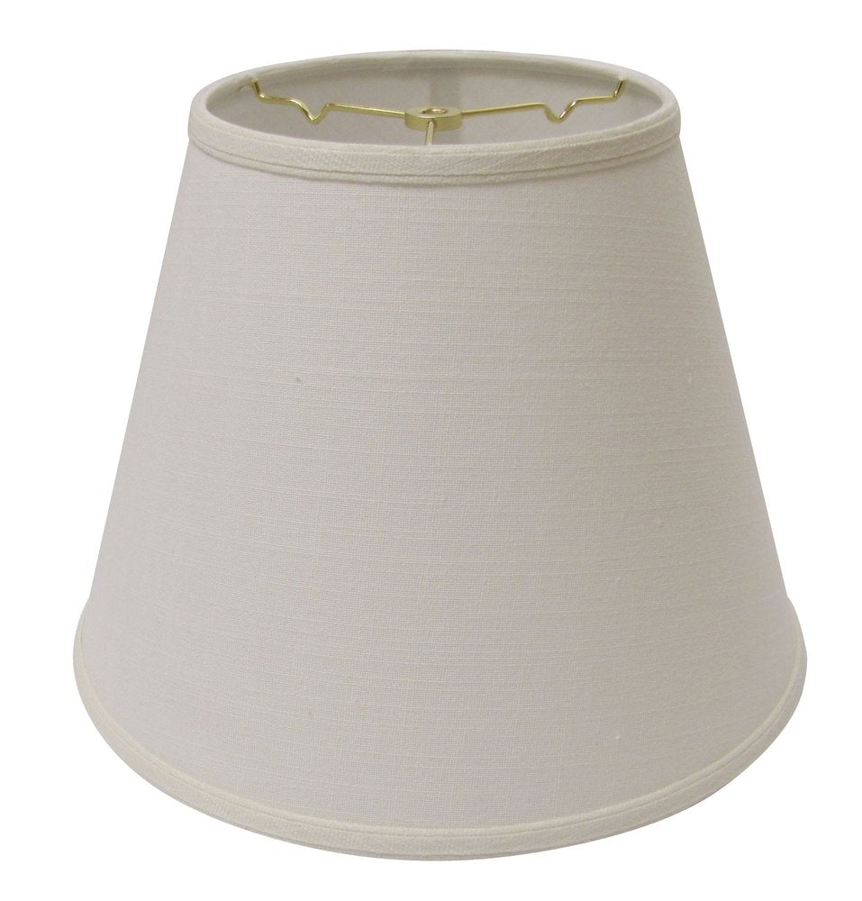 White Linen Empire Lamp Shade