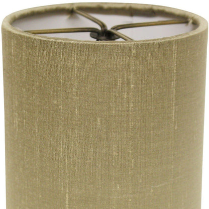 Gold Pongee Silk Drum Lamp Shade