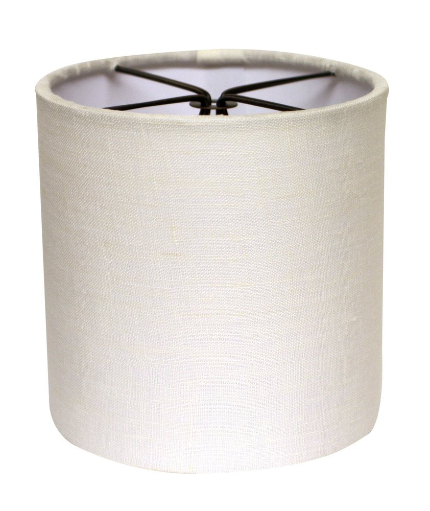 Snow Linen Drum Lamp Shade