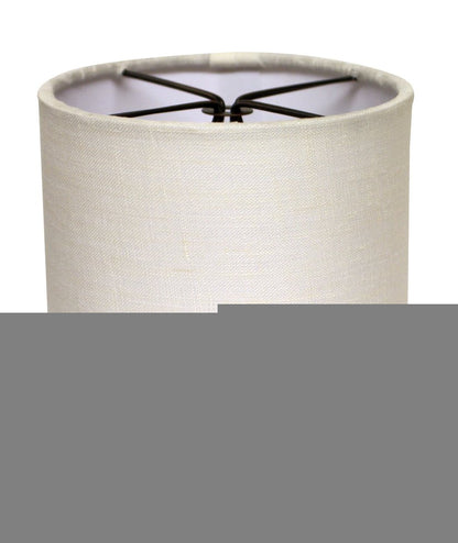 Snow Linen Drum Lamp Shade